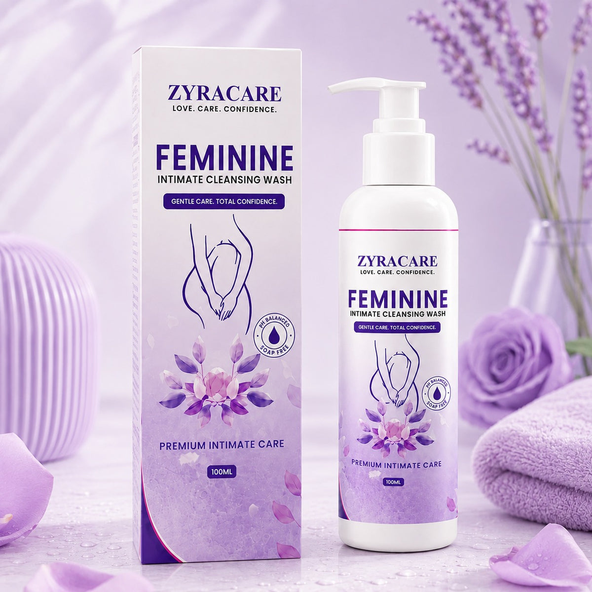 Zyra Care Feminine Intimate Cleansing Wash – pH Balanced Gentle Care | 120ML