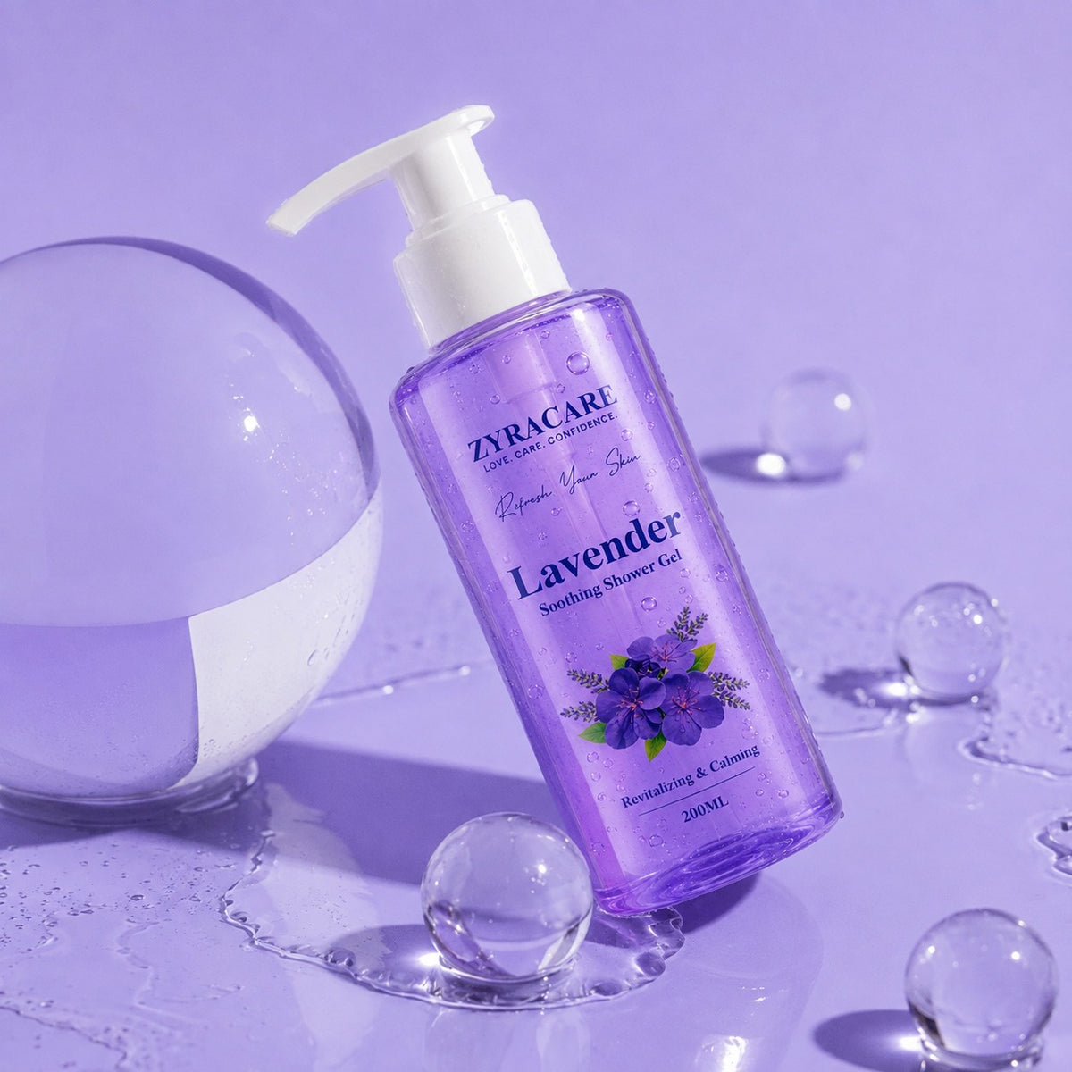Lavender Soothing Shower Gel 200ML | ZYRACARE