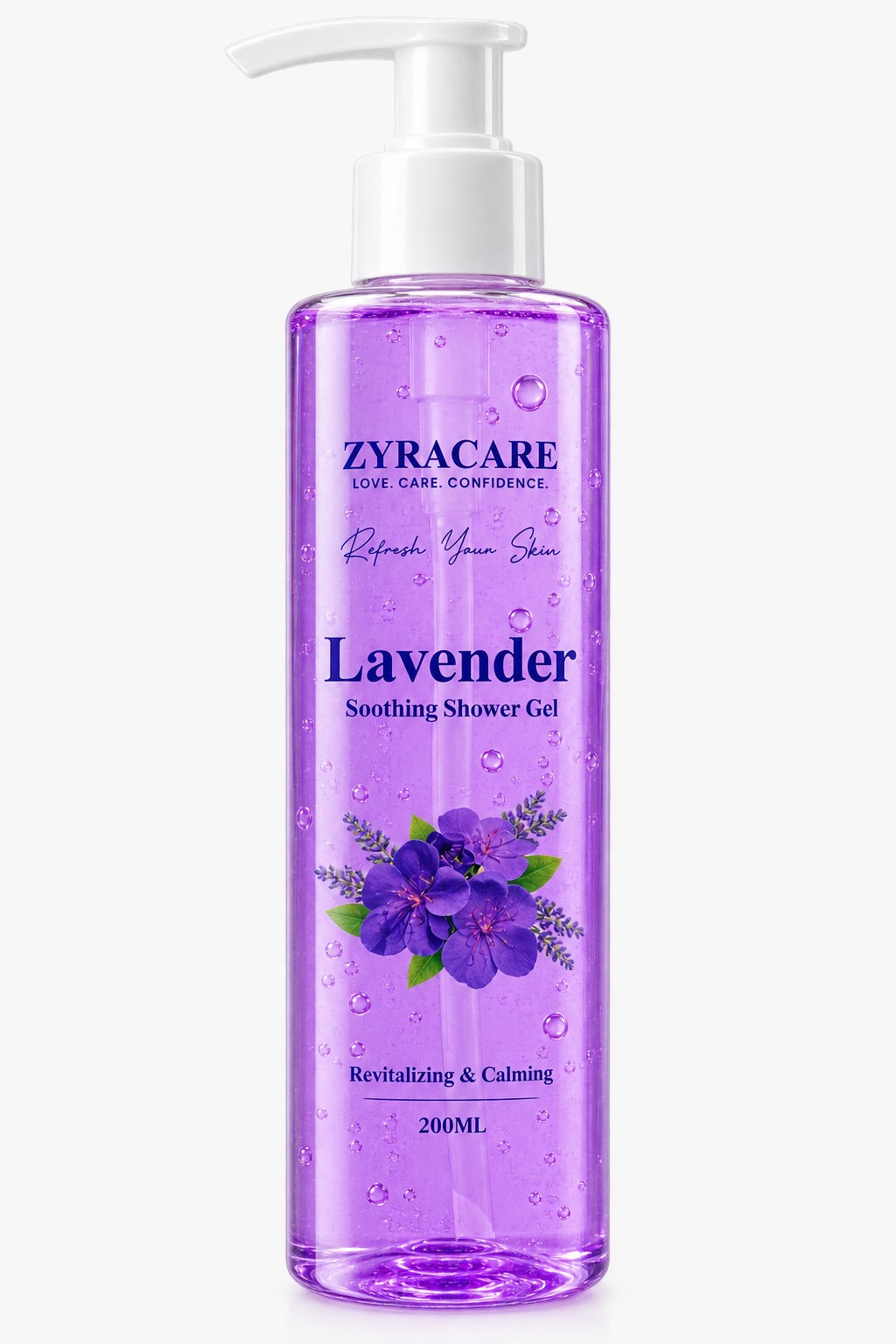 Lavender Soothing Shower Gel 200ML | ZYRACARE